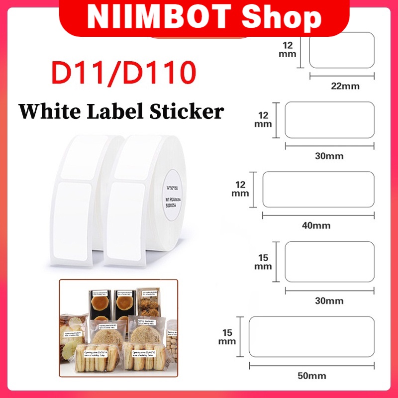 Cuộn Nhãn Giấy In Nhiệt Chống Nước NIIMBOT D11 Cho Máy In Nhiệt Đồ Chơi Trẻ Em