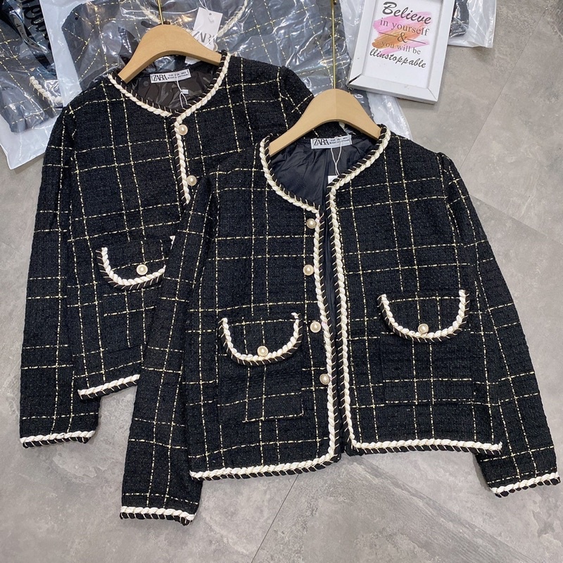 Áo Khoác Dạ Dáng Ngắn Viền Thừng Siêu Xinh Có Ảnh Thật Kèm Video | BigBuy360 - bigbuy360.vn