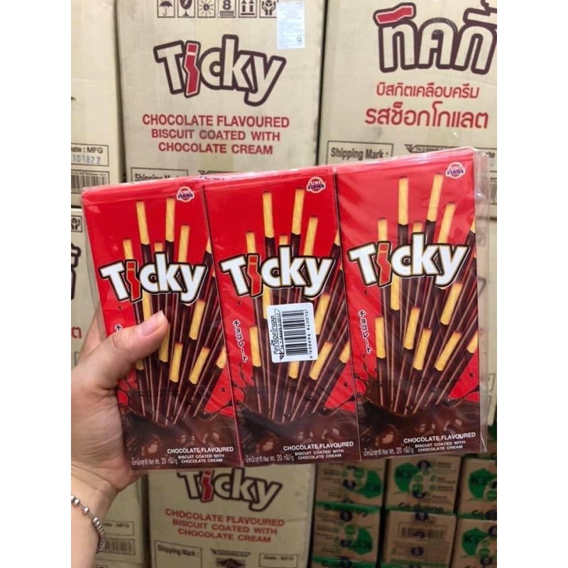 Bánh que Ticky các vị Thái Lan 10k/ 2 hộp (20g/1hộp)