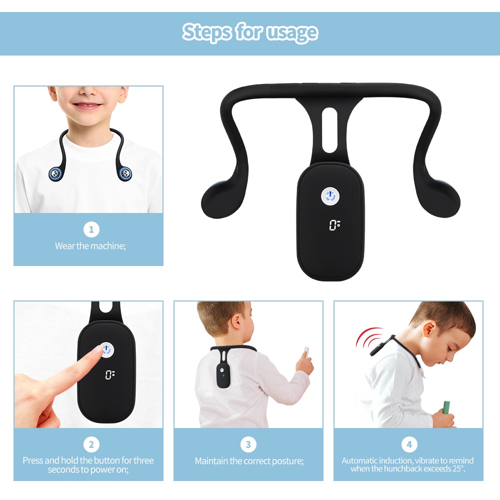 Đai chống gù lưng SMART POSE, đai chống gù điều chỉnh tư thế thông minh, cảm biến báo rung,Đai Chống Gù Điện Tử Thông Minh Cảm Biến Rung Tự Động Phù Hợp Người Lớn trẻ em