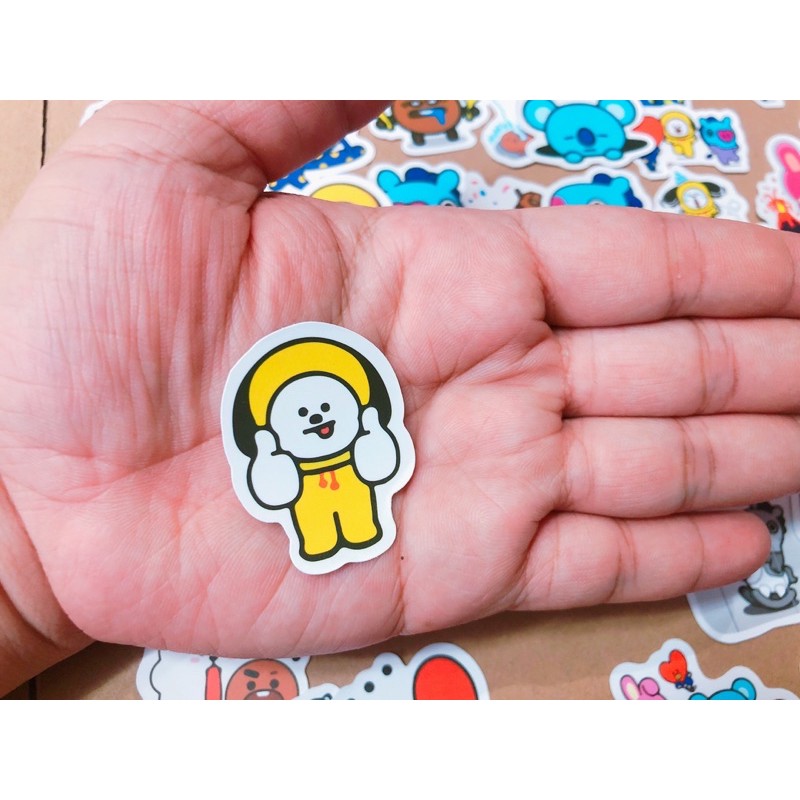 Hình Dán BT21 Dễ Thương Nhất