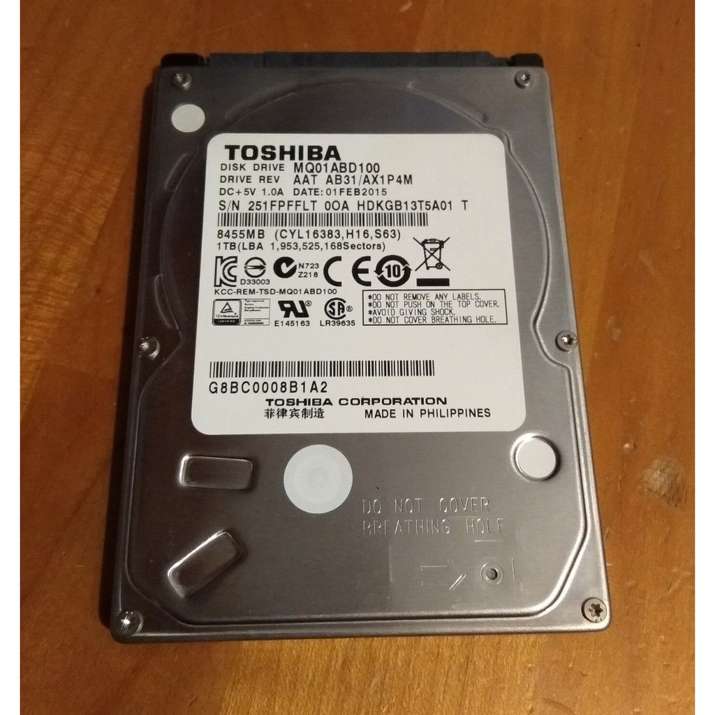 Ổ cứng Laptop 1TB  2.5" Seagate, Toshiba, WD - Bảo hành 6 tháng 1 đổi 1