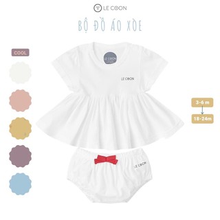 LC06_12 Bộ đồ xòe cho bé gái Le Coon