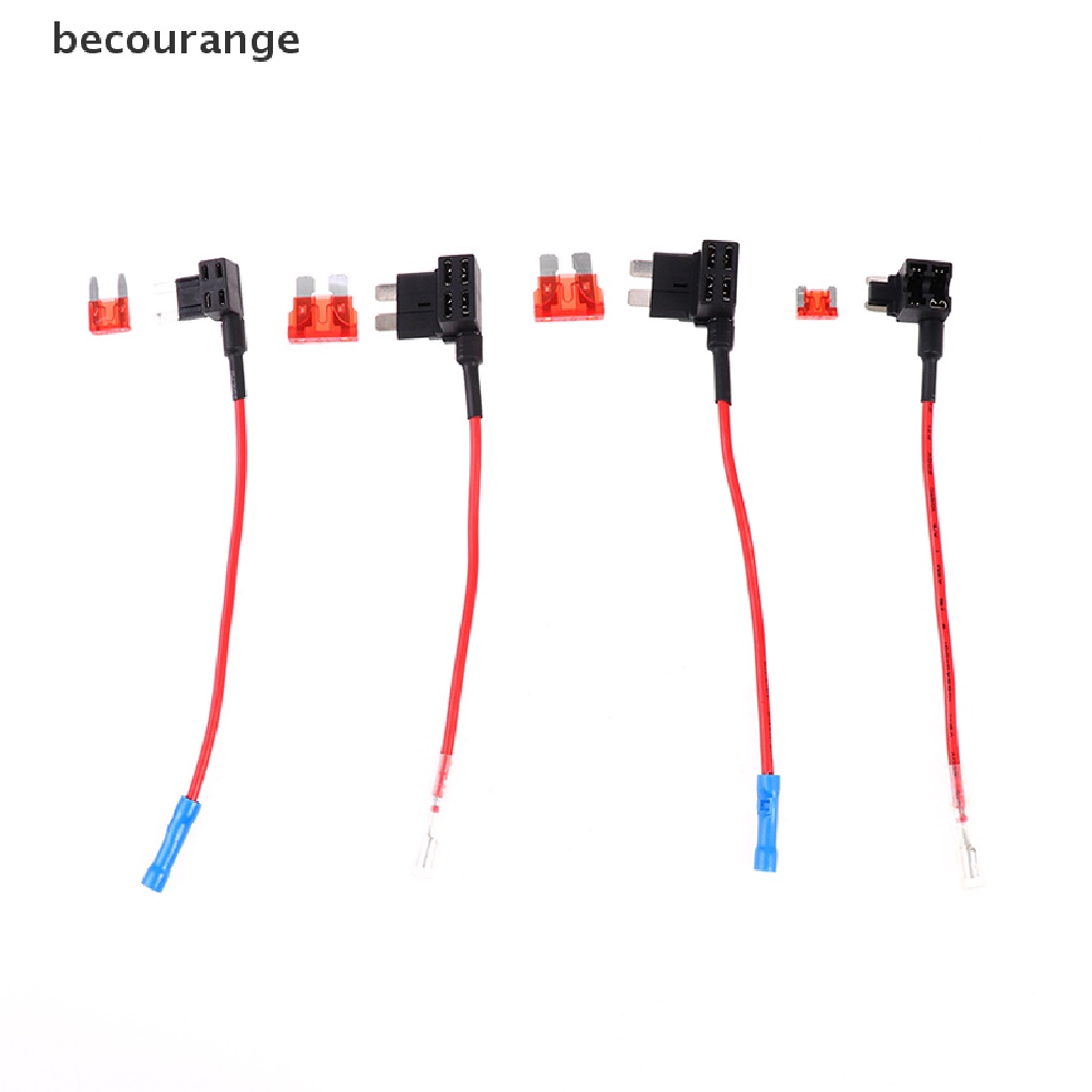 Set giá đỡ cầu chì + cầu chì lưỡi dao mini 12V 10A tiện dụng cho xe hơi