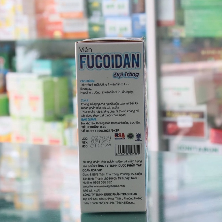 Viên Fucoidan Đại Tràng - Hỗ trợ giảm viêm đại tràng co thắt, hội chứng ruột kích thích (hộp 50 viên)