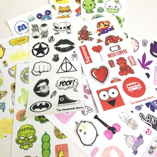 HOT!! Sticker cầu vồng decal trong dán trang trí scrapbook, planner, thuỷ tinh, kính,... size 4-5cm