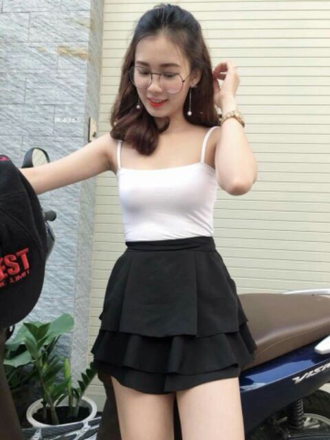 Áo Hai Dây Ngang Hàng Tại Xưởng Thun Cotton 4 chiều