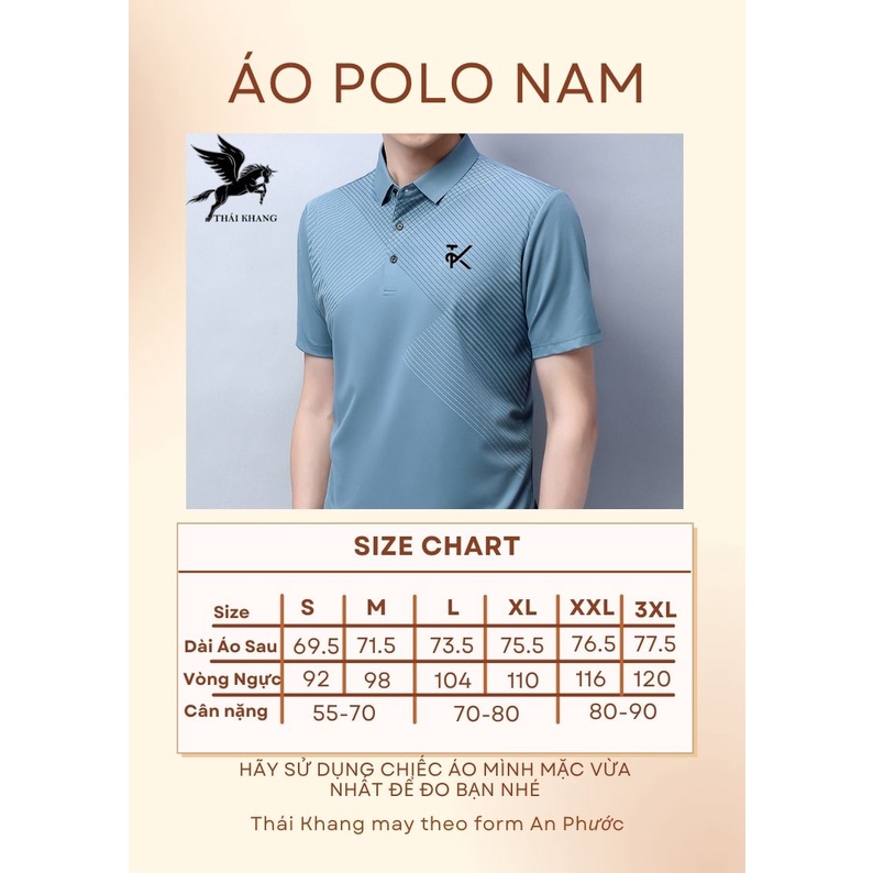 Áo thun polo nam cotton 100% THÁI KHANG vải cotton dày mềm siêu mát APOLO39