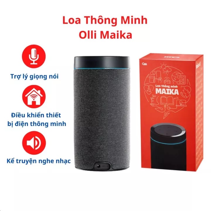 Hỏa Tốc HN-Loa thông minh OLLi Maika Trợ lý ảo tiếng Việt,Loa Thông Minh Cho Người Việt - Hàng chính hãng
