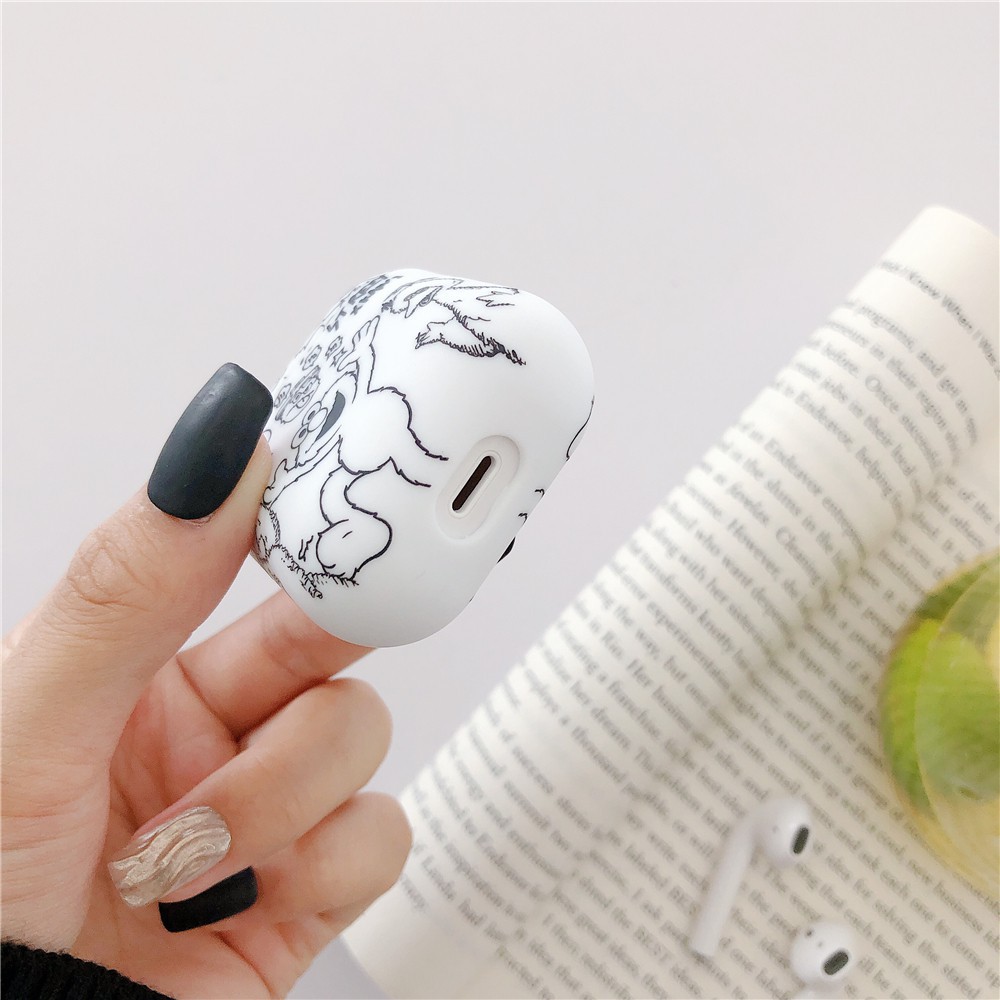 Kaws Apple Airpods 1/2 case Tide brand universal wireless Bluetooth headset luminous embossed hard shell for i11 i12