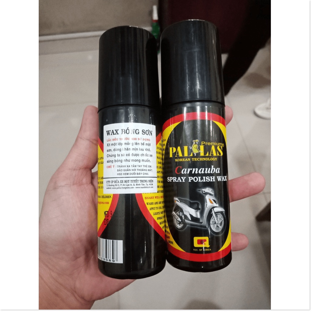 [HCM] Combo 3 Chai Dung Dịch Dưỡng Bóng Sơn Xe Pallas Polish Wax 120ml .Uy Tín - Chất Lượng - Giá Hủy Diệt