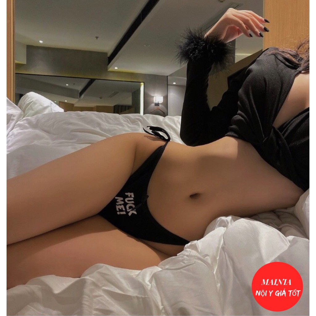 [Mã WAMT1505 giảm 10K đơn 0K] Sốc Quần Lót Nữ Buộc Dây Fu*k Me Sexy Quyến Rũ Phong Cách Nhật Freesize Mainia Shop | BigBuy360 - bigbuy360.vn