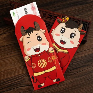 3 chiếc bao lì xi đỏ mừng tuổi may mắn