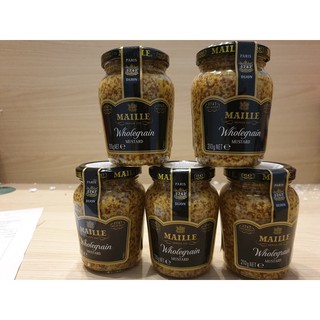 Combo 5 chai Mù tạt Old Style Maille lọ 210g