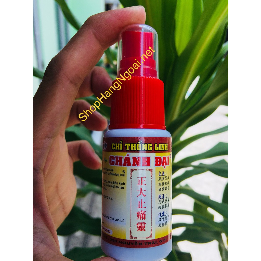 Chỉ thống linh Chánh Đại 40ml - chủ trị phong tê thấp, đau lưng, đau nhức cơ khớp