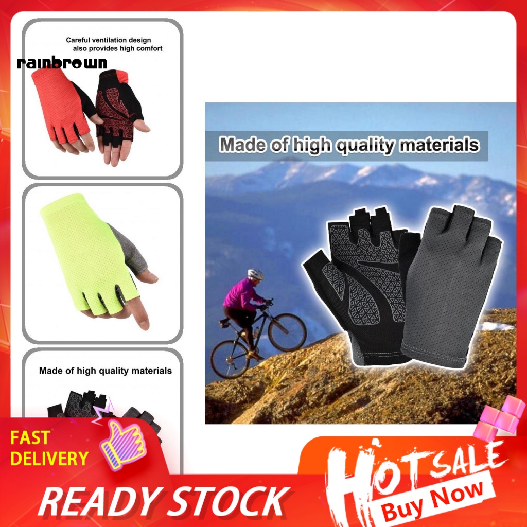 Găng tay hở ngón chống trượt chống mài mòn dành cho trẻ em