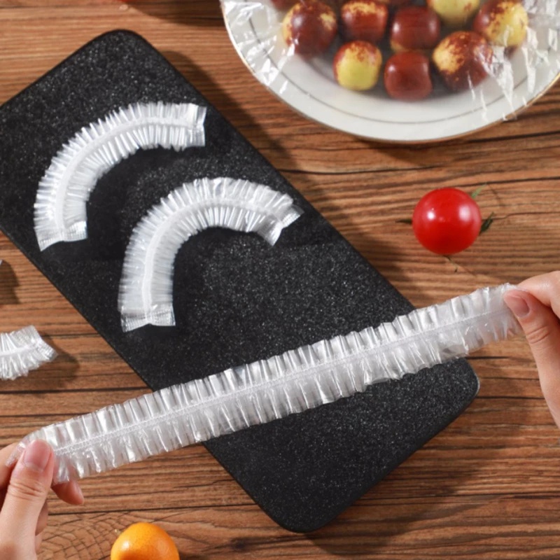 Set 100 Tấm Nhựa Co Giãn Bọc Bảo Quản Thực Phẩm Trong Tủ Lạnh Chống Ăn Mòn