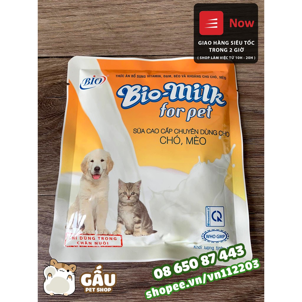 [Mã PET50K giảm Giảm 10% - Tối đa 50K đơn từ 250K] Sữa bột cho Thú Cưng Chó Mèo BIO MILK