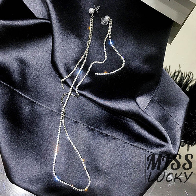 Khuyên tai dáng dài phong cách Hàn Quốc sang trọng cho nữ