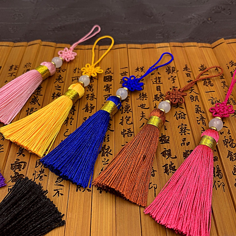 💥FOLLOW TẶNG 3K💥HÀNG CÓ SẴN💥 Dây Treo Tua Rua Trang Trí Phong Cách Trung Hoa 22cm Hóa Trang Phong Cách Cổ Trang gắn quạt