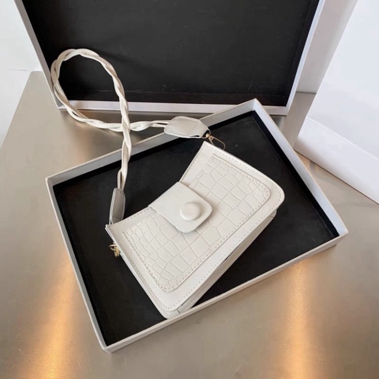 TÚI KẸP NÁCH, TÚI ĐEO VAI CÚC GỖ HÀNG CHUẨN ĐẸP HOT TREND CÓ NGĂN KÉO KHOÁ BH494