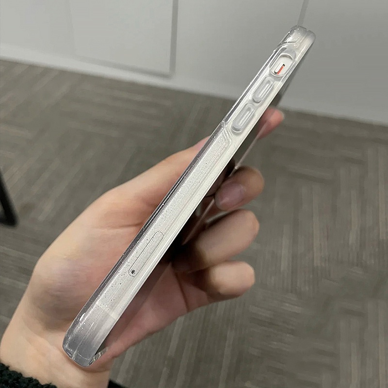 Ốp Điện Thoại Trong Suốt Lấp Lánh Chống Sốc Cho iPhone 14 13 12 11 Pro Max Mini XS XR X 8 7 6 6S Plus + SE 2020