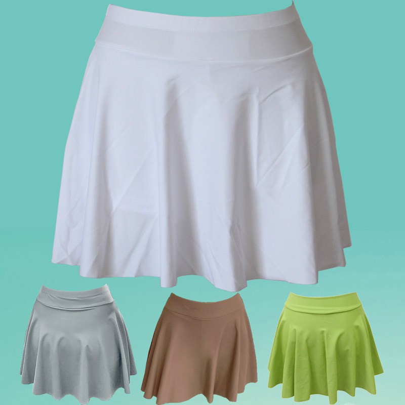 Swimwear Female Alone Skirt High Belt Connectivity Flat Corner Pants Wild Match Beef Fruit Green Coffee Gray White Swimw