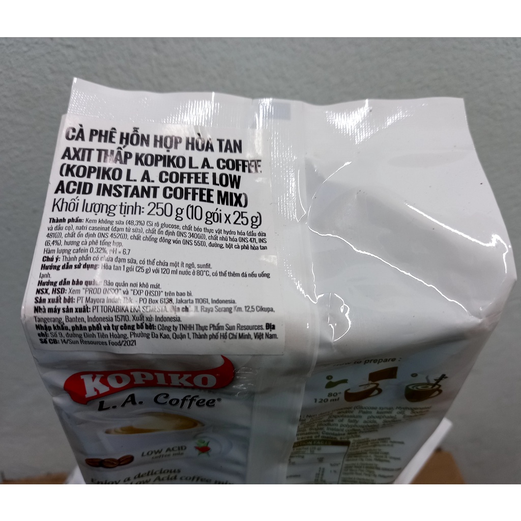 Cà phê hòa tan Kopiko axit thấp 250g | BigBuy360 - bigbuy360.vn