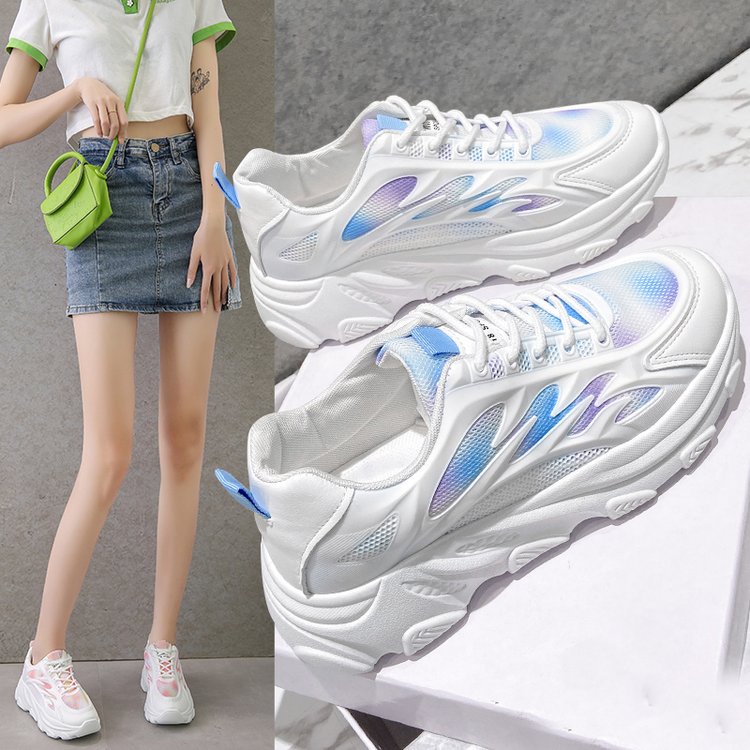 Giày Thể Thao Cột Dây Thoáng Khí Thoải Mái Mũi Tròn Phong Cách Mới