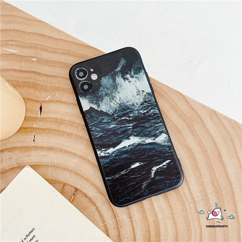 Ốp điện thoại TPU họa tiết cơn sóng 3D cho IPHONE 11 IPHONE 8PLUS 7PLUS 6 6S 7 8 PLUS X XR XS MAX 11PRO MAX | BigBuy360 - bigbuy360.vn