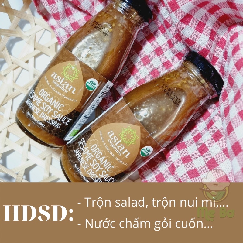 [ASIAN ORGANICS] SỐT MÈ RANG HỮU CƠ KIỂU NHẬT 200ML