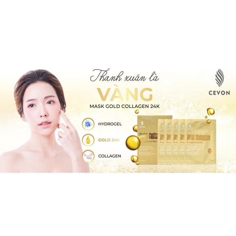 mặt nạ Vàng 24k CeVon - mask Gold Collagen