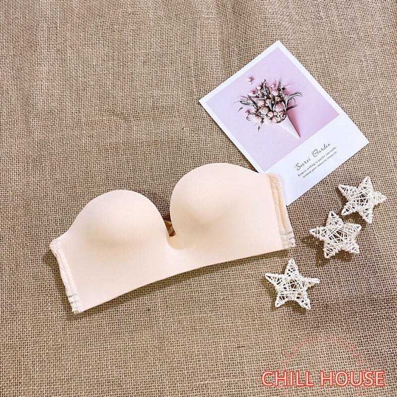ÁO LÓT CHỐNG TỤT QUẢ NGANG DÂY REN KHÔNG GỌNG ÔM ĐẨY NGỰC ĐẸP A26 - CHILLHOUSE