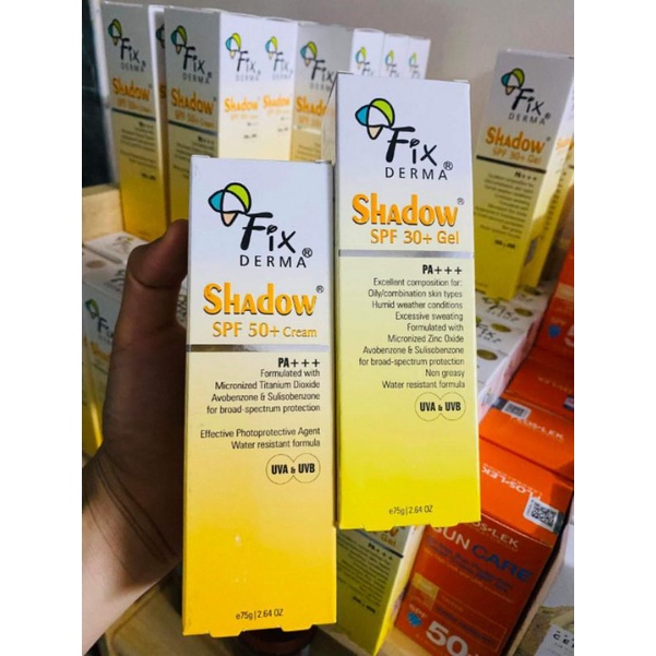 [CHÍNH HÃNG] Kem chống nắng Fixderma Shadow SPF50+ Cream / SPF30+ Gel 75