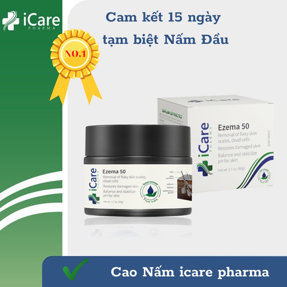 Dược Liệu Nấm Da Đầu Ezema 50 - Chiết Xuất Từ Gurjun Ấn Độ - Thương Hiệu iCare Pharma SACUCO