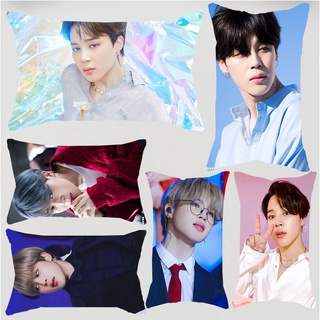 Vỏ gối hình chữ nhật in hình nhóm nhạc Hàn Quốc bts jimin k-pop kích thước 30x50cm
