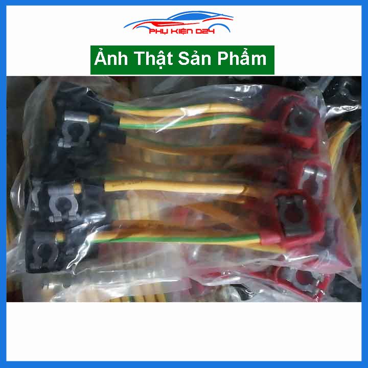 Cáp đồng nối cực ác quy 30cm 2 đầu siết bu lông đa năng chịu dòng 100A (giá/1chiếc)
