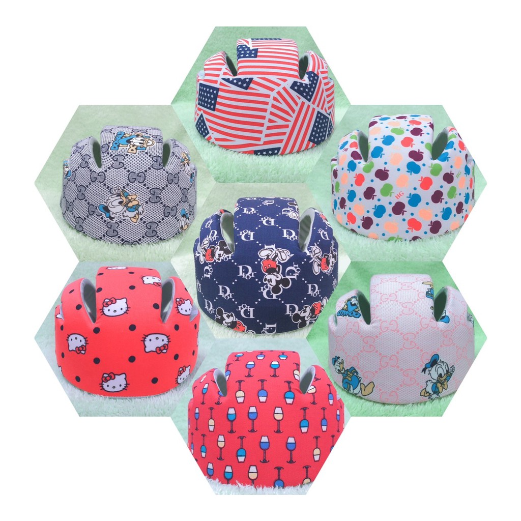 Mũ bảo vệ đầu cho bé đa năng - Nón bảo hiểm bảo vệ đầu cho bé tập bò/ tập đi/ chạy xe đạp/ ngồi xe máy - Hàng Việt Nam