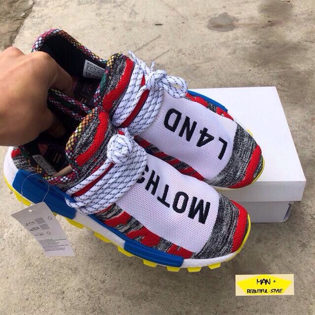 Full box giày NMD HUMAN RACE Sola mother land (Ảnh thật)