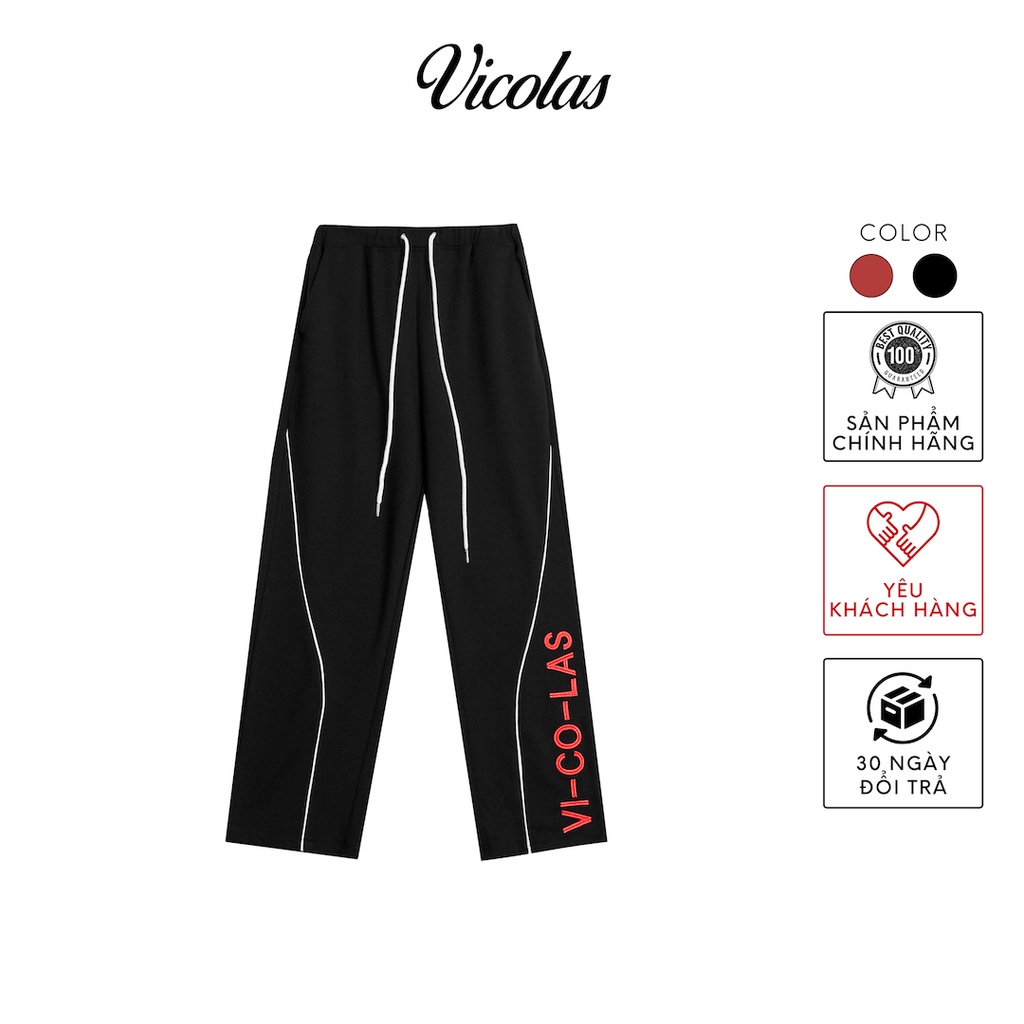 [Mã BMBAU50 giảm 7% đơn 99K] Quần sweatpants unisex thêu họa tiết - V- VICOLAS SWEATPANTS