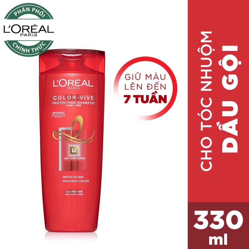 Dầu Gội Giữ Màu Cho Tóc Nhuộm L'Oreal Color-Vive Protecting Shampoo (7 Weeks) 330ml | BigBuy360 - bigbuy360.vn