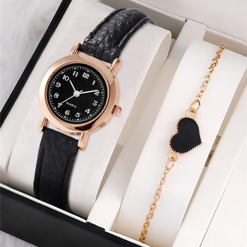 Đồng Hồ Quartz Nữ Dây Da Thiết Kế Đơn Giản