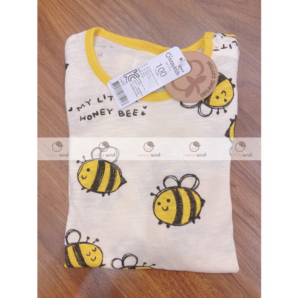 🐬[Chính Hãng] Bộ Quần Áo Lửng Honey Bee Cho Bé - Maykids 2021 - Nhập Khẩu Hàn Quốc🐬