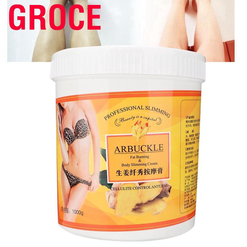 Groce 1000 Firming Cream - Anti-cellulite massage cream Ideal for legs and hips  Reducing Fast absorption