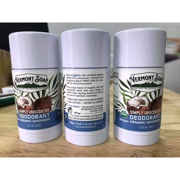 Sáp khử  hữu cơ Vermont 92g