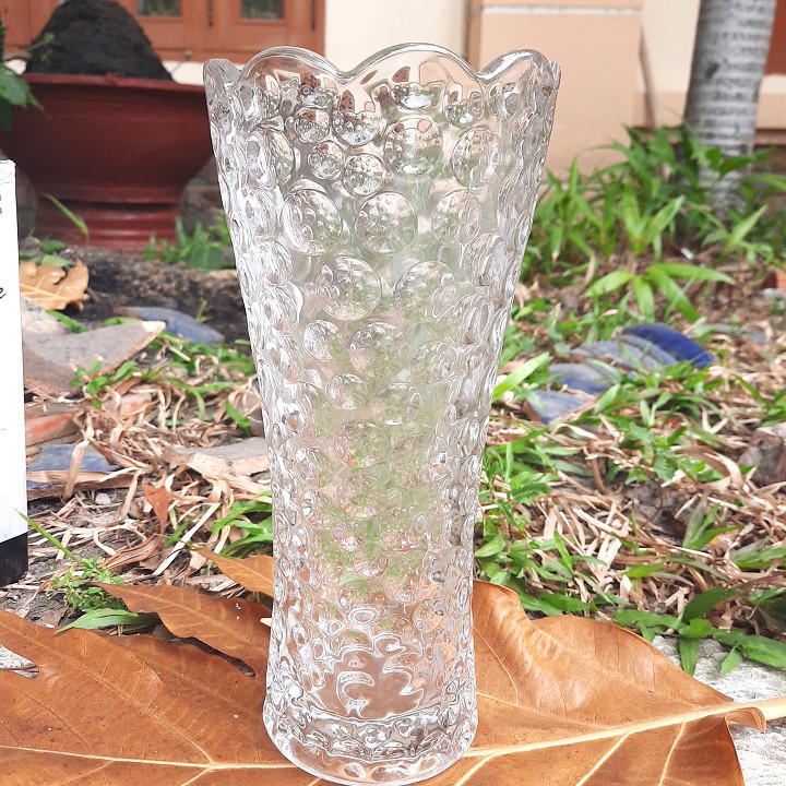 Lọ Hoa Thủy Tinh Trong Suốt H305(28cm)