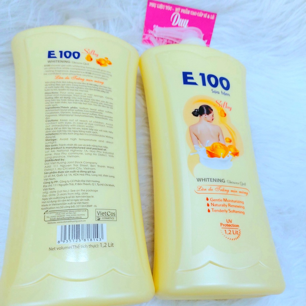 Sữa tắm E100 1.2L - Cho Làn Da Mịn Màng Tươi Sáng