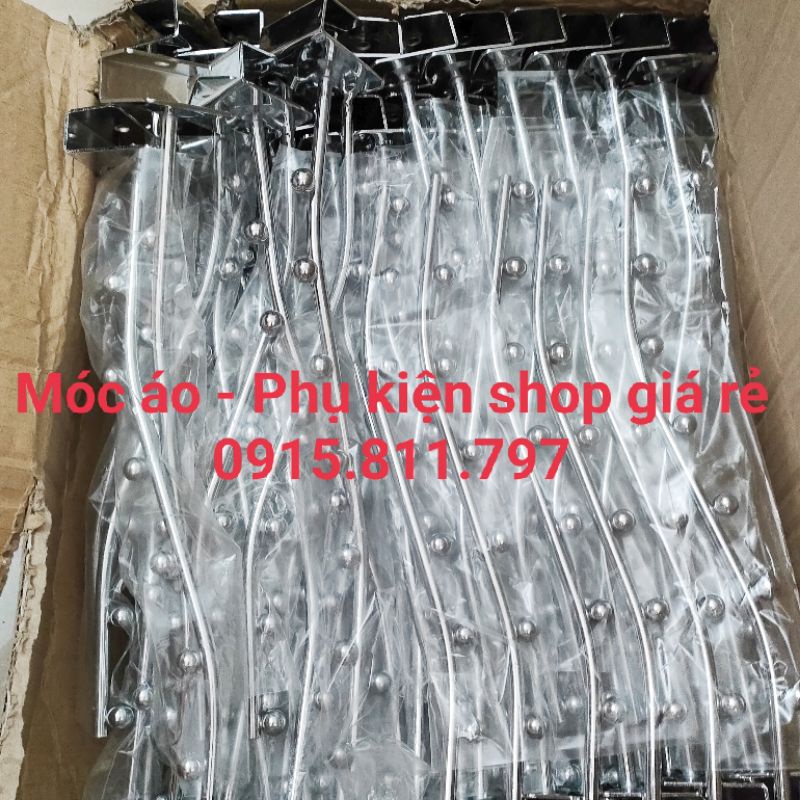 MÓC BI CÀI - Bi gắn thanh inox - tay bi treo quần áo loại 7 bi treo quần áo hạt bi tiện lợi, đẹp mắt tiết kiệm diện tích