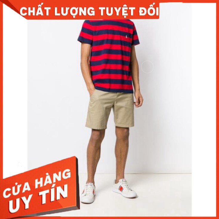 [Loại1] Áo Thun Mỹ POLO - RALPH LAUREN sọc đỏ chính hãng thun mỹ mềm êm nhẹ mát