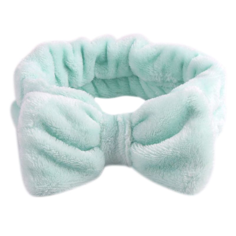 Băng Đô Nhung Màu Trơn Trang Trí Nơ Bướm Xinh Xắn Cho Nữ 11